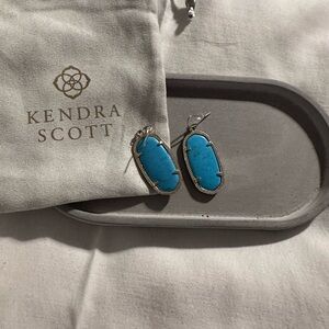 COPY - COPY - Kendra Scott Gold and Turquoise Elle Earrings